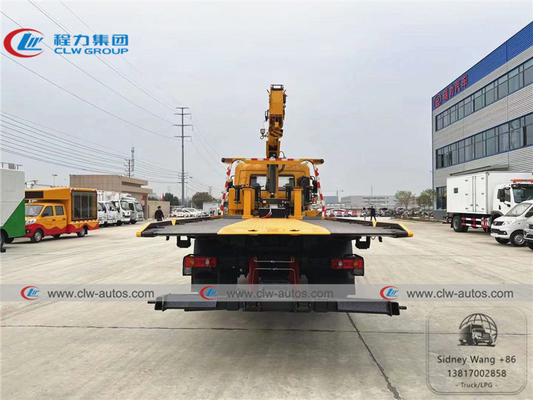 LHD Dongfeng Tianjin 6.3T 8T truck mounted hydraulic crane