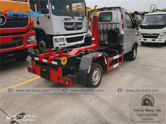 Jinbei 2m3 1T Mini Hook Lift Garbage Truck With Detechable Container