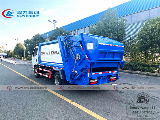 Dongfeng Furuicar 4x2 5000L 4T Rear Load Garbage Compactor Truck