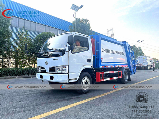 Dongfeng Furuicar 4x2 5000L 4T Rear Load Garbage Compactor Truck