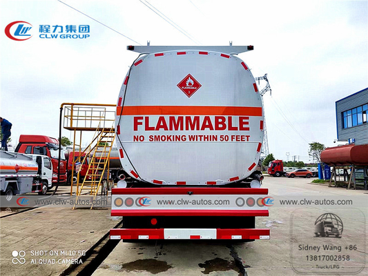 4 Axle 60000L Carbon Steel Q235 Fuel Tanker Truck