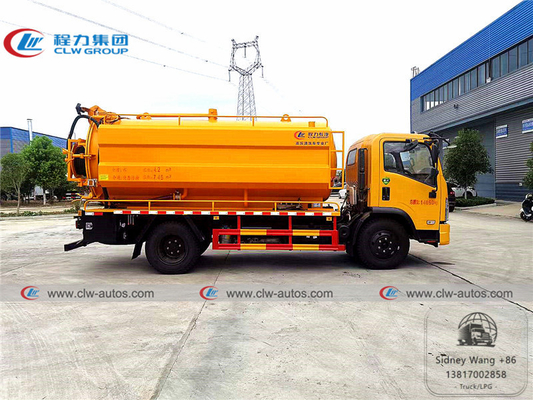 Dongfeng Furuicar Vacuum Suction Truck With 4000L Water Tank 7000L Septic Tank