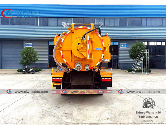 Dongfeng Furuicar Vacuum Suction Truck With 4000L Water Tank 7000L Septic Tank