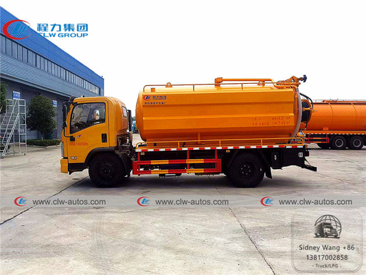 Dongfeng Furuicar Vacuum Suction Truck With 4000L Water Tank 7000L Septic Tank