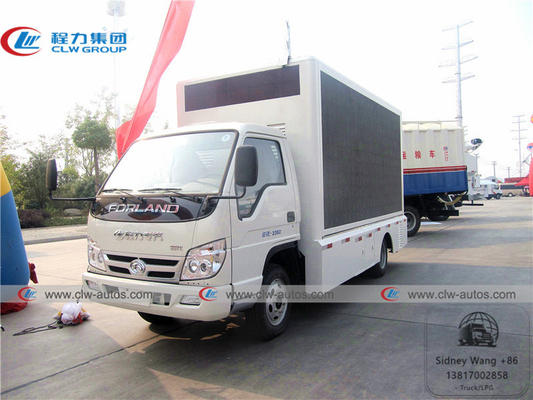 LHD Foton Forland 4x2 LED Billboard Truck With Roller Poster