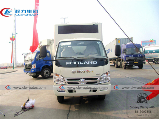 LHD Foton Forland 4x2 LED Billboard Truck With Roller Poster