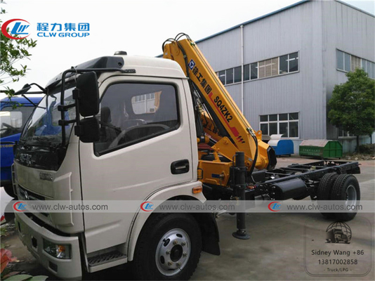 Dongfeng Duolicar 4T 5T Folding Arm Hydraulic Boom Truck Crane