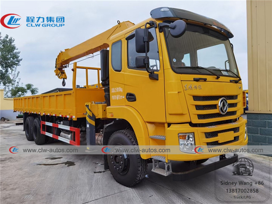 Dongfeng 6x4 10T Truck Mounted Telescopic Boom Crane With Construction Equipment