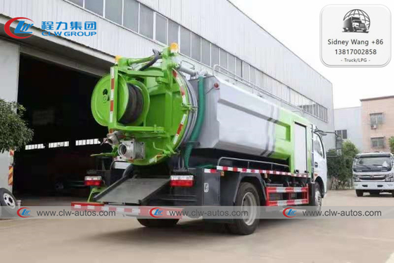 Dongfeng Kaipute 3000L Water Tank 7000L Septic Tank Vacuum Suction Truck