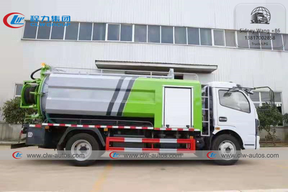 Dongfeng Kaipute 3000L Water Tank 7000L Septic Tank Vacuum Suction Truck