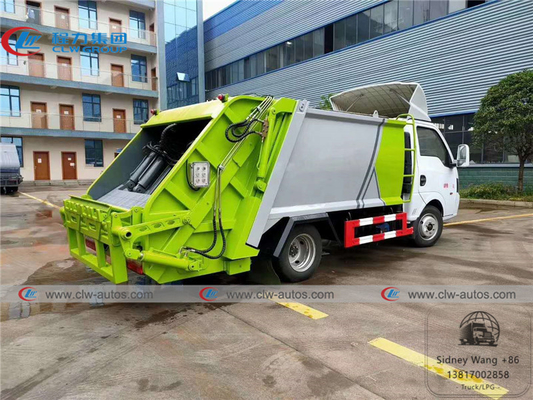 Dongfeng Tuyi 4x2 5000L 3T 4T Rear Loader Garbage Compactor Truck