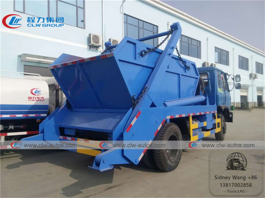 4x2 Dongfeng 4cbm Self Loading Swing Arm Garbage Truck With Hanging Chain