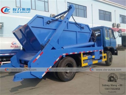 4x2 Dongfeng 4cbm Self Loading Swing Arm Garbage Truck With Hanging Chain