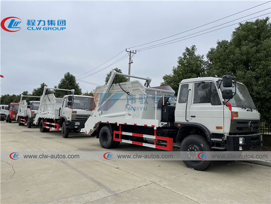 LHD 10m3 Swing Arm Skip Loader Garbage Truck