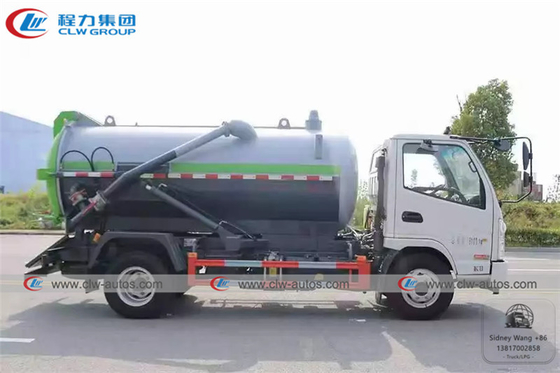 KAMA 4x2 5000L Vacuum Sewage Suction Truck For Sanitation Services