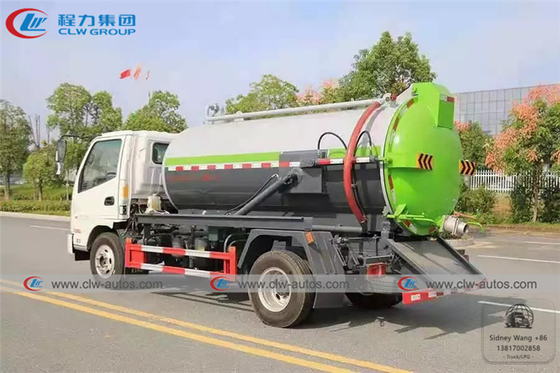 KAMA 4x2 5000L Vacuum Sewage Suction Truck For Sanitation Services