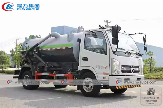 KAMA 4x2 5000L Vacuum Sewage Suction Truck For Sanitation Services