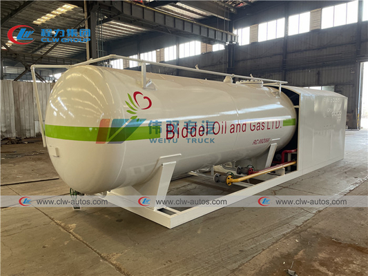 5T 10m3 Skid Mounted LPG Gas Station For Cylinder Filling