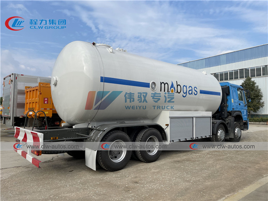 HOWO 15 Tons Mobile LPG Gas Tanker Truck For Gas Cylinder Refilling