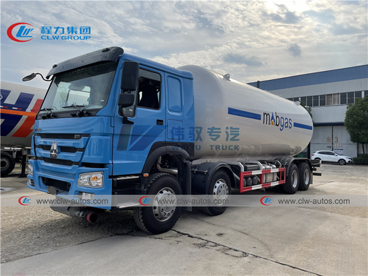 HOWO 15 Tons Mobile LPG Gas Tanker Truck For Gas Cylinder Refilling