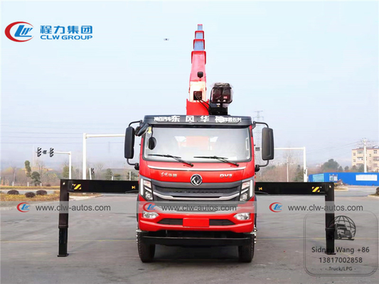 Dongfeng 5T 6.3T 8T Truck Mounted Crane With Straight 4 Stage Telescopic Arm