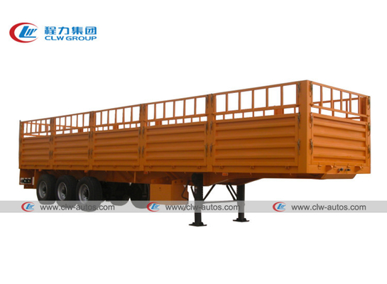 3 Axle 45T 50T 60T 40ft Warehouse Cargo Fence Semi Trailer