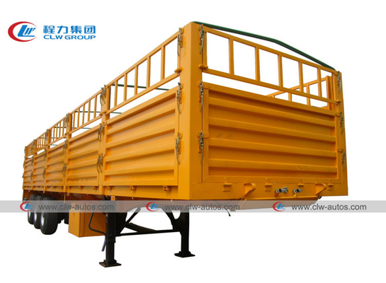 3 Axle 45T 50T 60T 40ft Warehouse Cargo Fence Semi Trailer