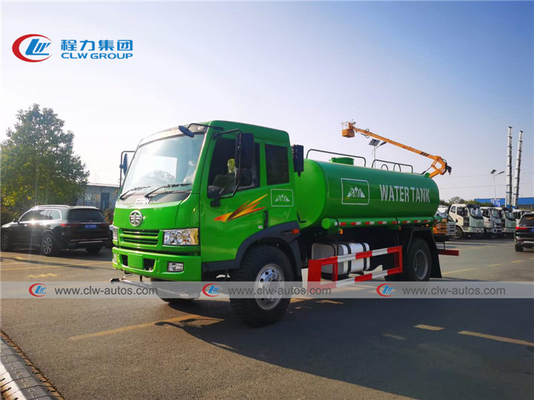 FAW J5K 10000L Carbon Steel Water Bowser Truck With Water Cannon