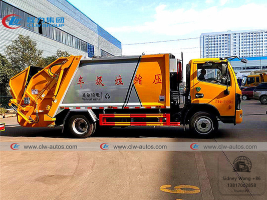 Dongfeng Duolicar 7cbm 6T Garbage Compactor Truck For Sanitation Services