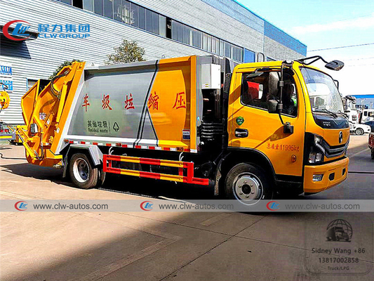 Dongfeng Duolicar 7cbm 6T Garbage Compactor Truck For Sanitation Services