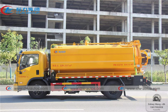 DONGFENG Furuicar 3000L Water Tank 5000L Sewage Tank Vacuum Suction Truck