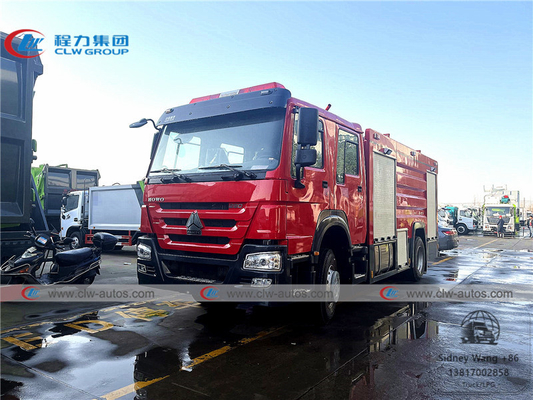 Sinotruk Howo 4x2 6CBM Water Tank Firefighter Truck