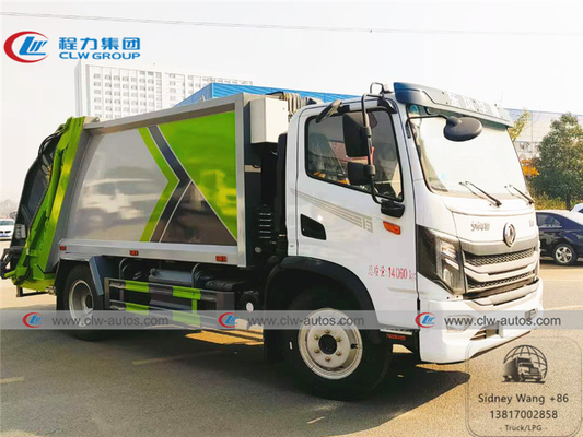 Dongfeng Huashen 4x2 9cbm Garbage Compactor Truck For Sanitation Service