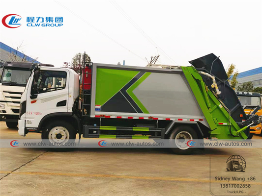 Dongfeng Huashen 4x2 9cbm Garbage Compactor Truck For Sanitation Service