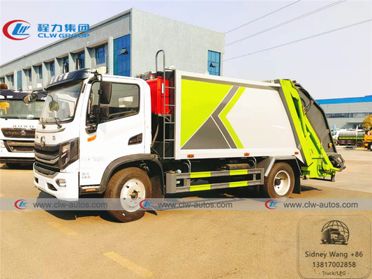 Dongfeng Huashen 4x2 9cbm Garbage Compactor Truck For Sanitation Service