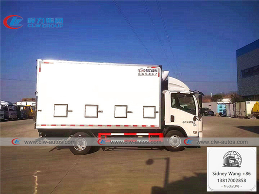 Dongfeng 4x2 3T Refrigerated Delivery Truck For Livestock And Poultry