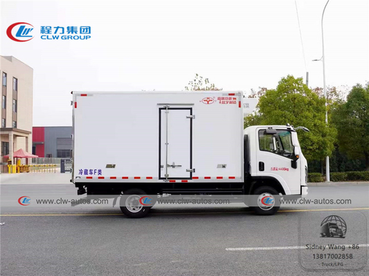 Shacman 4x2 5T Refrigerated Van Truck With Carrier Hanxue Thermo King Refrigerator