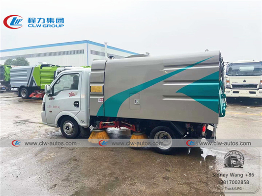 Dongfeng 2 - 3T Mini Road Sweeper Truck With 0.8cbm Water Tank And 1.7cbm Dust Tank