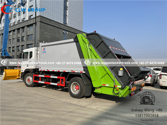 Dongfeng 12000 Liters Garbage Compactor Truck With Snow Shovel