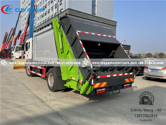 Dongfeng 12000 Liters Garbage Compactor Truck With Snow Shovel