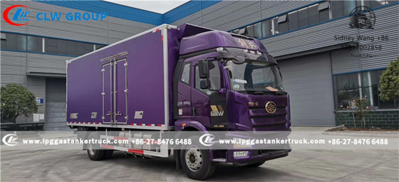 10Ton FAW Refrigerated Van Truck With Thermo King Freezing Unit