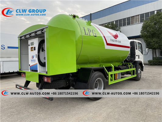 HOWO 8tons Propane Bobtail Truck LPG Tank Truck