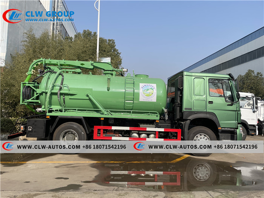 HOWO 12,000Liter Septic tank truck Sanitation Service Truck for Kenya