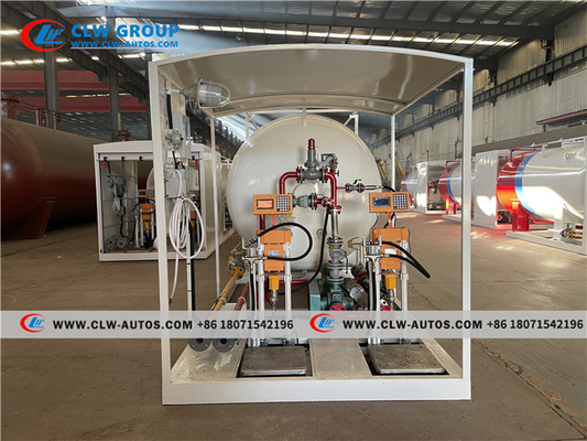 Skid Mounted Gas Station LPG Filling Station 10tons