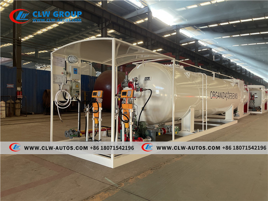 Skid Mounted Gas Station LPG Filling Station 10tons