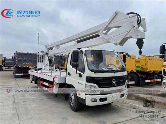 16m FOTON Hydraulic Truck Mounted Aerial Work Platform With Folding Arm Boom