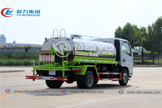 Dongfeng 4*2 5m3 Water Bowser Truck Water Transportation Road Sprinkler Truck