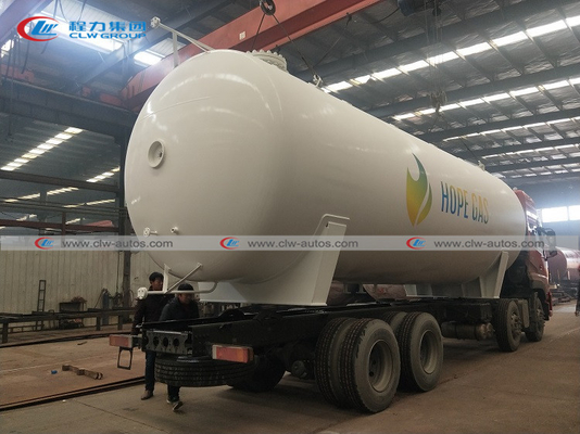 ASME Q345R Carbon Steel LPG Gas Storage Tank 50000L 25MT DN2700mm Diameter Head 16mm