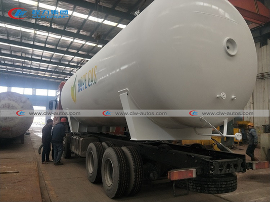 ASME Q345R Carbon Steel LPG Gas Storage Tank 50000L 25MT DN2700mm Diameter Head 16mm