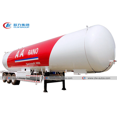 30MT 59500L LPG Tanker Trailer With 13T Fuwa Axles Double Loading And Unloading Sides